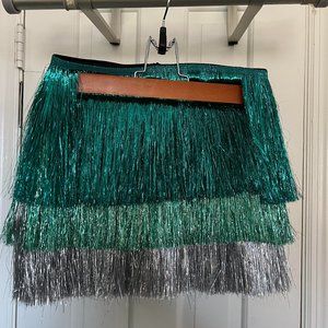 Taylor swift eras tour nasty gal tinsel skirt/short Worn once !